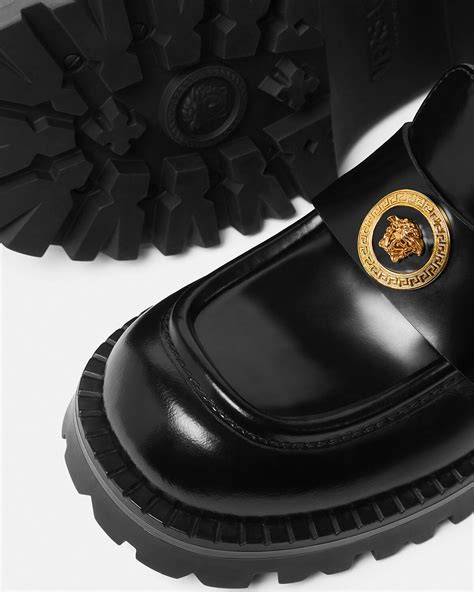 versace taglia 37.5|Alia Platform Loafers 35 mm Black,Gold .